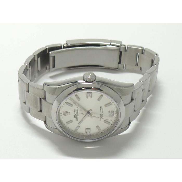 【中古】ROLEX オイスターパーペチュアル 自動巻き SS シルバー文字盤 G番 116000｜junglejungle｜02