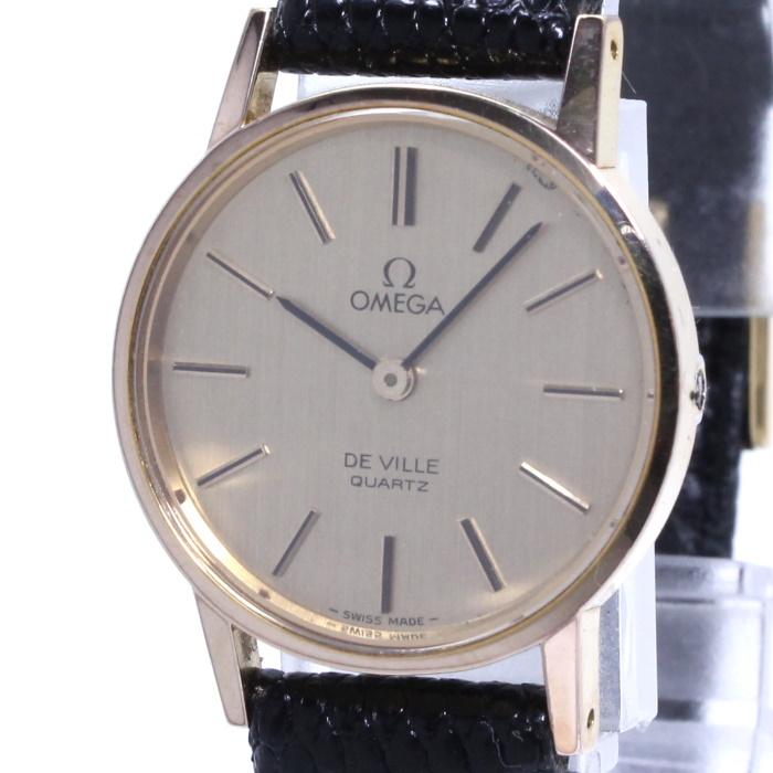 OMEGA 【中古】オメガ デヴィル リューズレス レディース腕時計 
