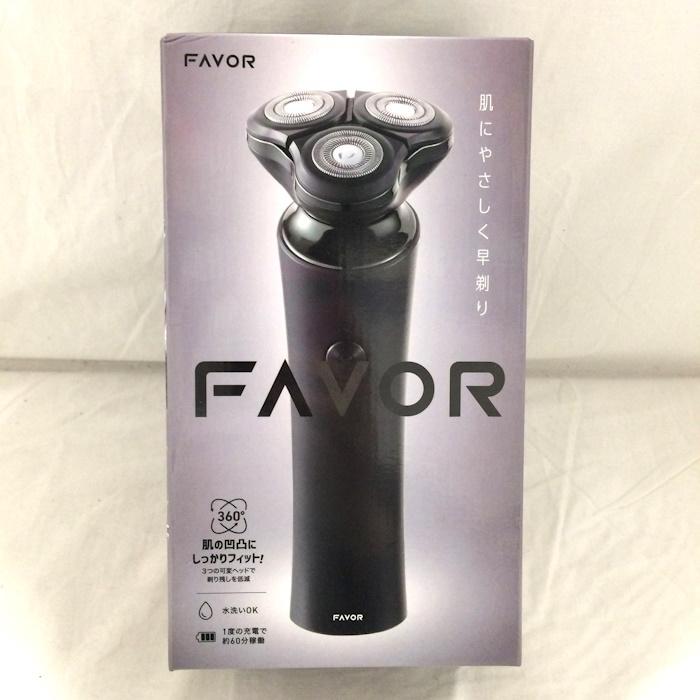 FAVOR 充電式シェーバー 可変ヘッド 防水 ブラック FT-BM001BK [jgg