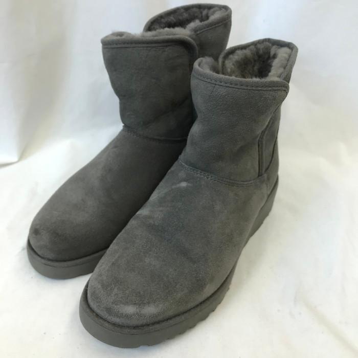 値下げしました★希少⭐︎美品UGG クリスティン　グレーボアブーツus7 24cm UGG ムートンブーツ グレーKRISTIN 25センチ