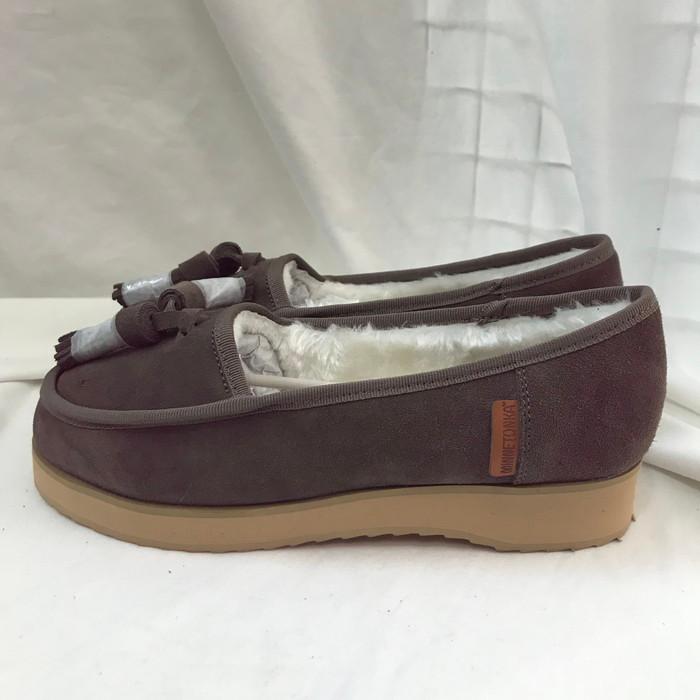 【中古】MINNETONKA タッセルスリッポン レディース 18M14 ブラウン 表記サイズ：24.0cm [jgg]｜junglejungle｜02