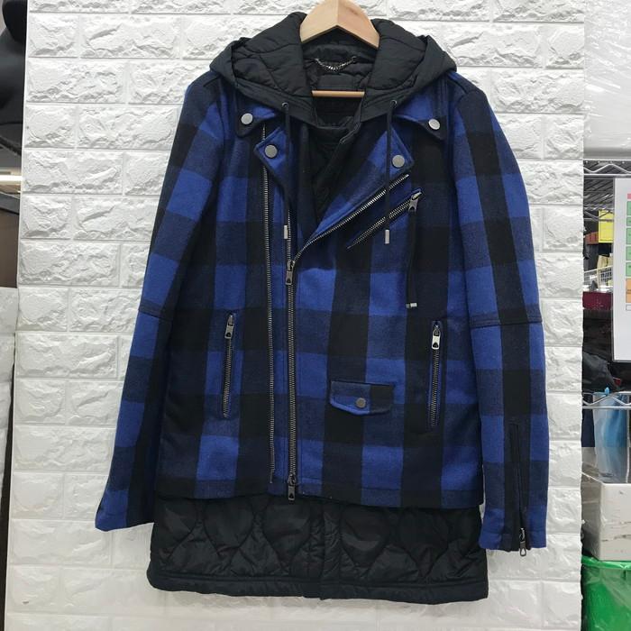 DIESEL ダウンジャケット JETHRON チェック サイズ 48 [jgg DIESEL ダウンジャケット JETHRON チェック サイズ 48 [jgg