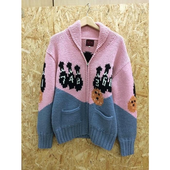 EVISU 【中古】エヴィス メンズ ジップアップカウチンセーター 初期  