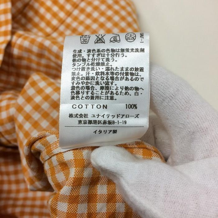 中古 フィナモレ ユナイテッドアローズ メンズ 長袖シャツ ギンガムチェック オレンジ系 表記サイズ S Jggi ジャングルジャングル 通販 Yahoo ショッピング