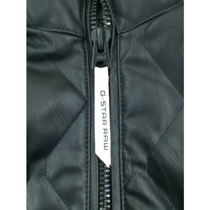G-STAR RAW ジースターロウ キルティング レザージャケット ブラック