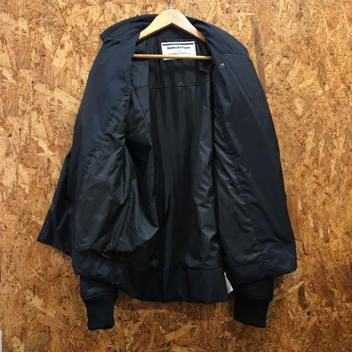 オニツカタイガーナイロンモッズコート マウンテンパーカー ブラック黒