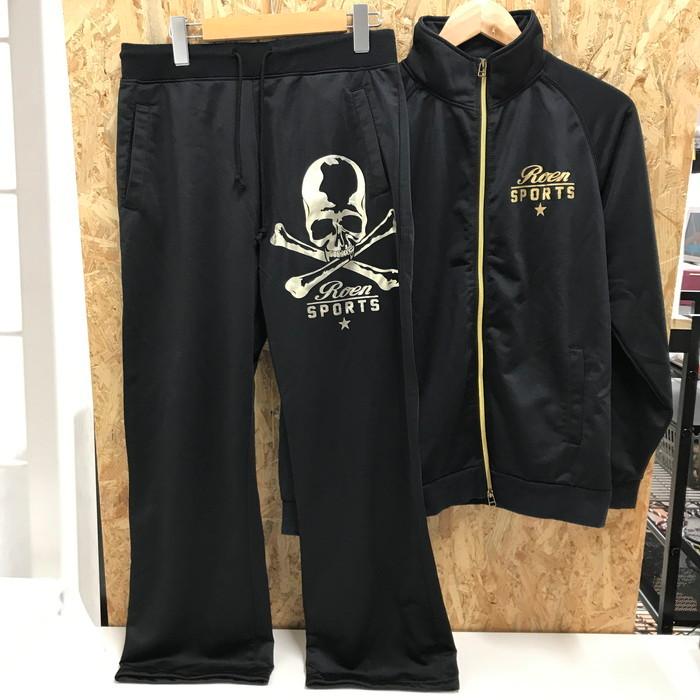 Roen 【中古】ロエン スポーツ ジャージ スカル ロゴ 上下セット Roen 【中古】ロエン スポーツ ジャージ スカル ロゴ 上下セット