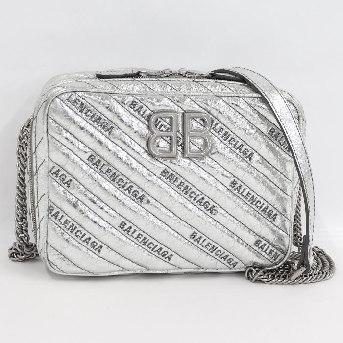 BALENCIAGA 【中古】バレンシアガ チェーン ショルダーバッグ BBロゴ  