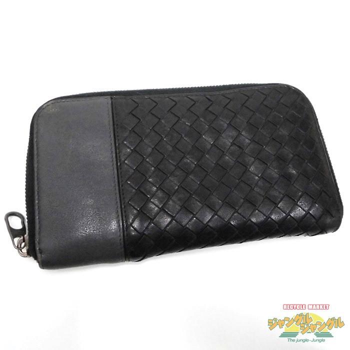 BOTTEGA VENETA 【中古】BOTTEGA ラウンドファスナー長財布 BOTTEGA VENETA 【中古】BOTTEGA ラウンドファスナー長財布