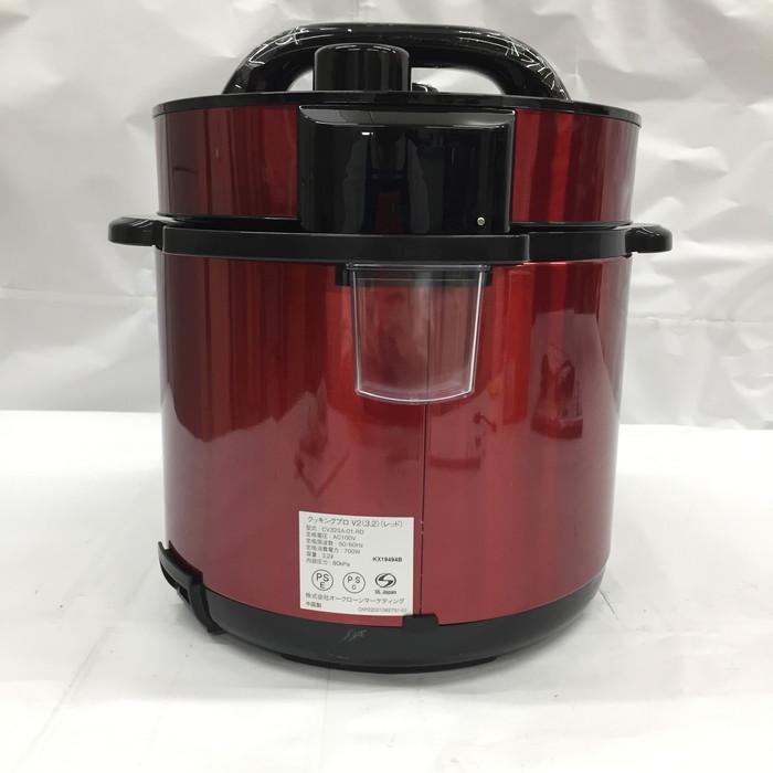中古】Shop Japan 電気圧力鍋 クッキングプロV2(3.2) CKPV2WSR レッド 