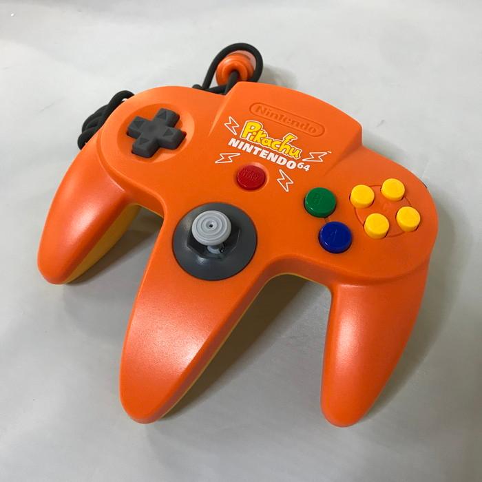 【中古】Nintendo64 本体 NUS-101 ピカチュウバージョン オレンジ イエロー [jgg]