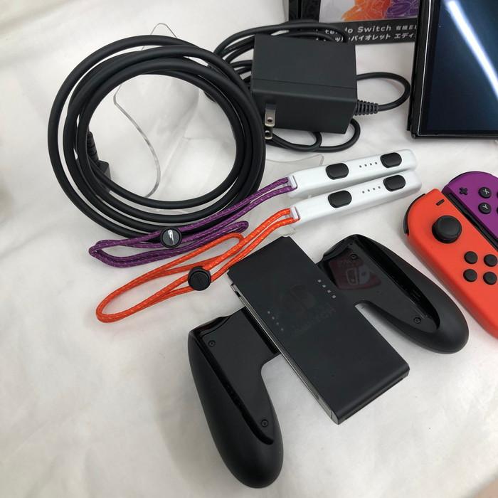中古Nintendo Switch有機EL スカーレットバイオレットエディション Amazon.co.jp: Nintendo Switch(有機ELモデル) スカーレット