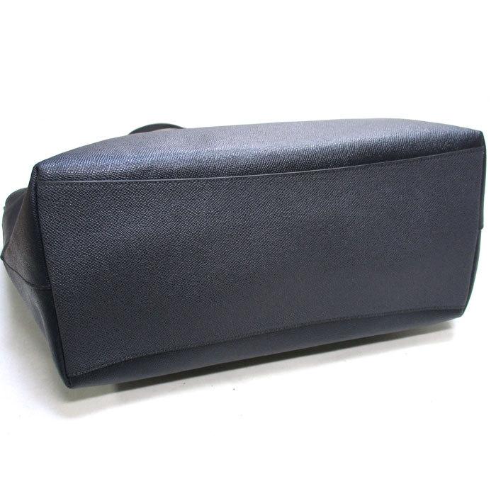 コーチ レザー ラージ シティー ジップ トップ トートバッグ ネイビー