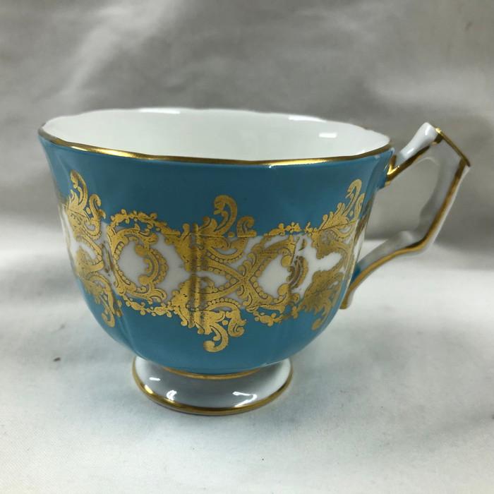 Aynsley エインズレイ アンティーク カップ&ソーサー ターコイズ