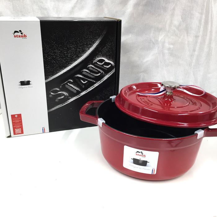 ストウブ ピコ ココット ラウンド 22cm チェリー 2.6L