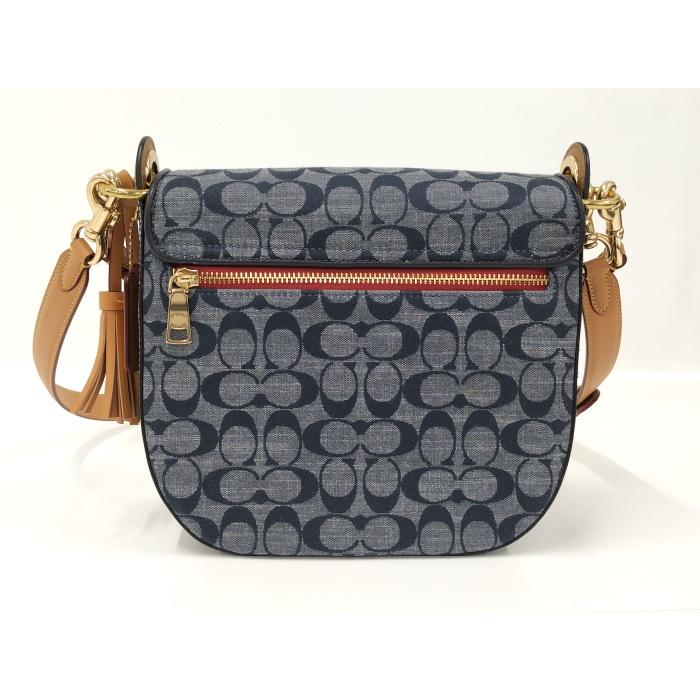 未使用級 コーチ ショルダーバッグ 2way クリオ シャンブレー C8514 未使用級 コーチ ショルダーバッグ 2way クリオ シャンブレー