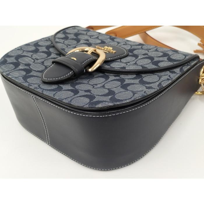 未使用級 コーチ ショルダーバッグ 2way クリオ シャンブレー C8514 未使用級 コーチ ショルダーバッグ 2way クリオ シャンブレー