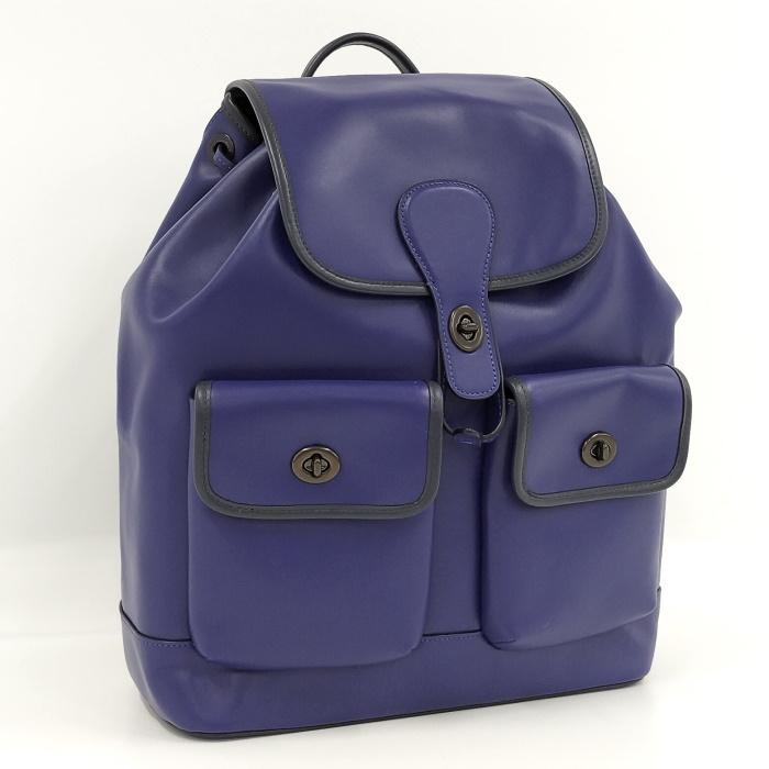 COACH リュックサック レザー ネイビー系 C2902 : ジャングル  