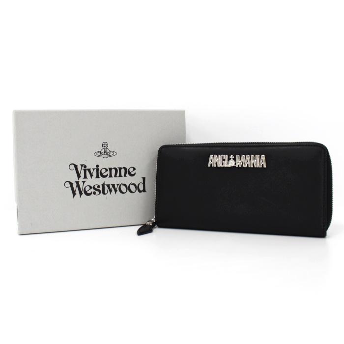 Vivienne Westwood MAN 【中古】Vivienne ラウンドファスナー 長財布 