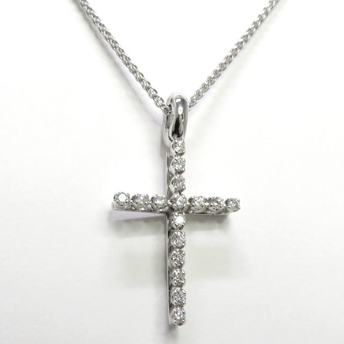 中古】DAMIANI ミステリー クロス ネックレス ダイヤ ダイヤモンド 