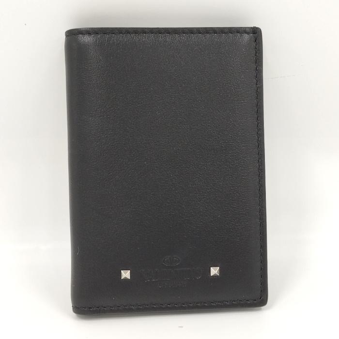 VALENTINO GARAVANI カードケース ロゴ レザー ブラック : ジャングル