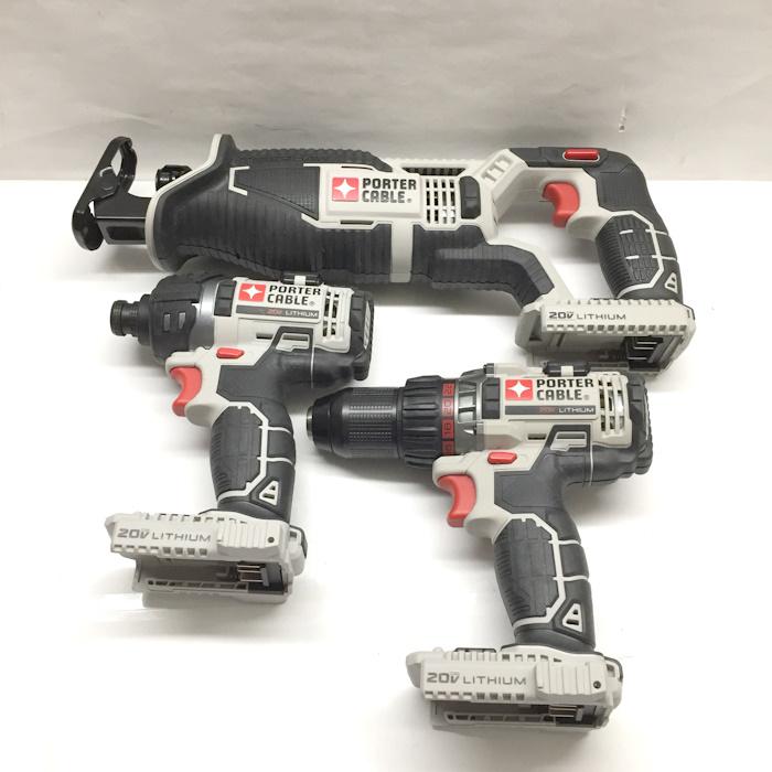 PORTER CABLE 電動工具3セット インパクトドライバー ドリル PORTER CABLE 電動工具3セット インパクトドライバー ドリル