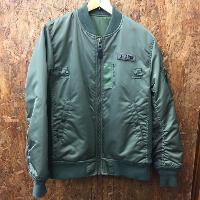 手数料安い 中古 エクストララージ メンズ Ma 1 ボンバージャケット リバーシブル カーキ系 表記サイズ M Jggi 全ての Lespakigali Com