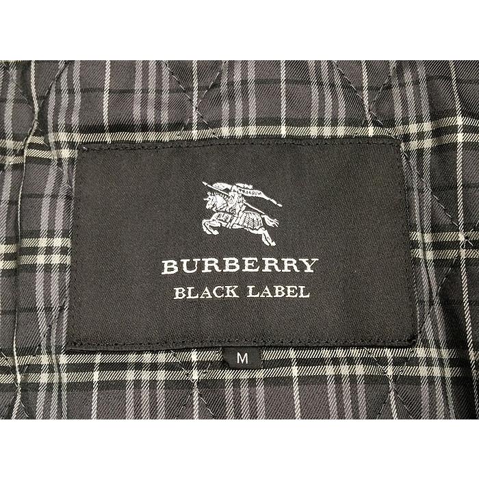 BURBERRY BLACK LABEL バーバリー ブラックレーベル トレンチコート メンズ ブラック 表記サイズ：M【中古】[mo][GJ