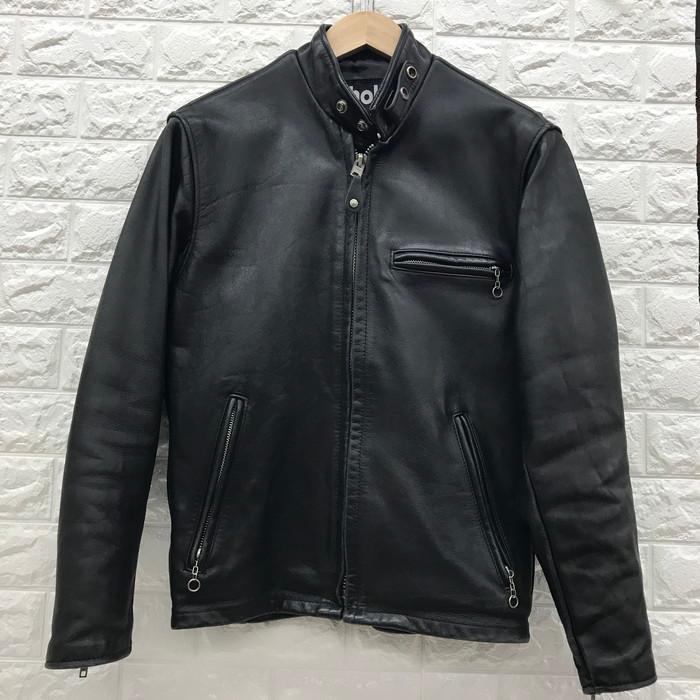 中古】Schott 641 メンズ シングルライダースジャケット ブラック 表記