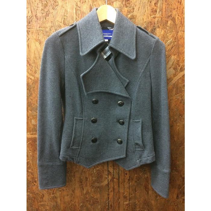 好評につき延長 中古 Burberry Blue Label バーバリー ブルーレーベル レディース クロップド Pコート グレー 表記サイズ 38 Iw Jggi アウトレット Kpiss Fm