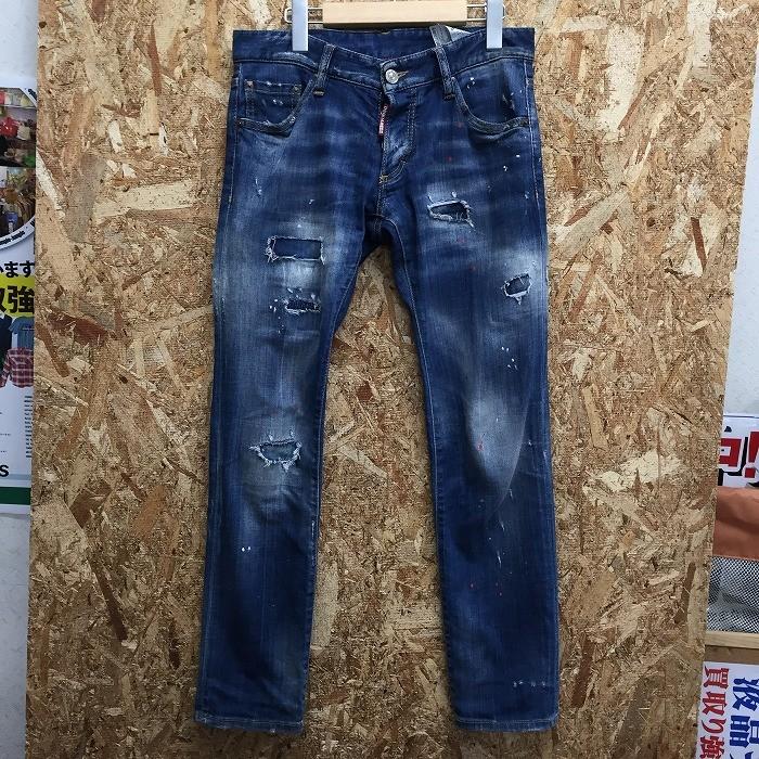 中古 ディースクエアード メンズ ダメージデニムパンツ インディゴ 表記サイズ 42 Jggi ジャングルジャングル 通販 Yahoo ショッピング