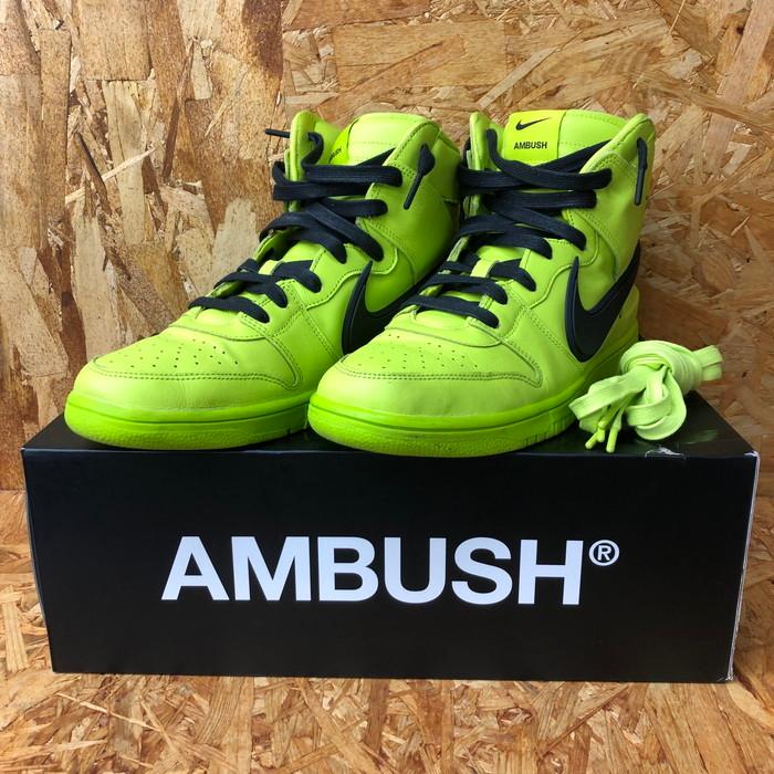 NIKE × AMBUSH メンズ スニーカー DUNK HI フラッシュライム NIKE × AMBUSH メンズ スニーカー DUNK HI フラッシュライム