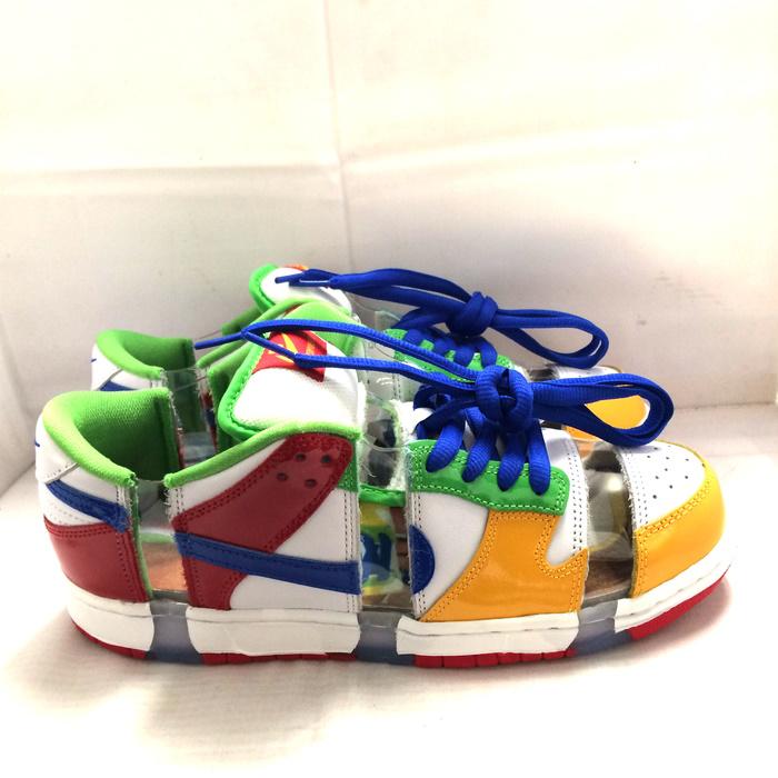 【中古】NIKE SB スニーカー DUNK LOW ダンクロー マルチカラー FD8777 27.5cm [jgg]｜junglejungle｜03