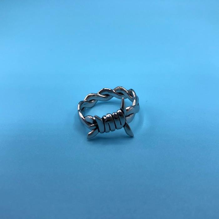 HUF（ハフ） HUF BARBED WIRE RING メンズ リング 有刺鉄線 実寸：約15 