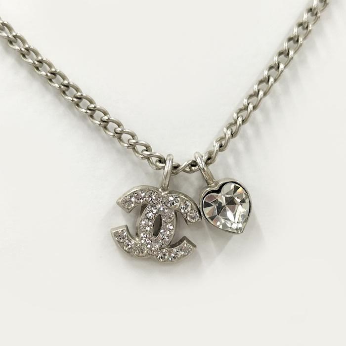 CHANEL（シャネル） ネックレス ハート ココマーク ラインストーン GP