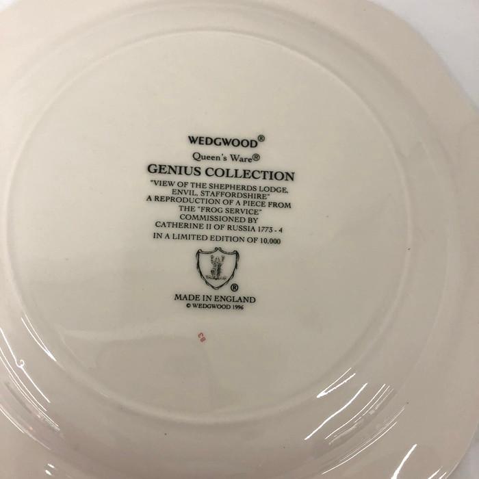 WEDGWOOD Queen's Ware ジーニアスコレクション フロッグサービス プレート 2点セット 1996年製 [jgg]_3