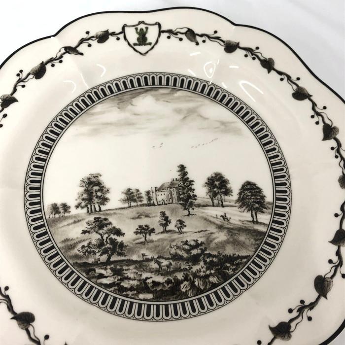 WEDGWOOD Queen's Ware ジーニアスコレクション フロッグサービス プレート 2点セット 1996年製 [jgg]_5