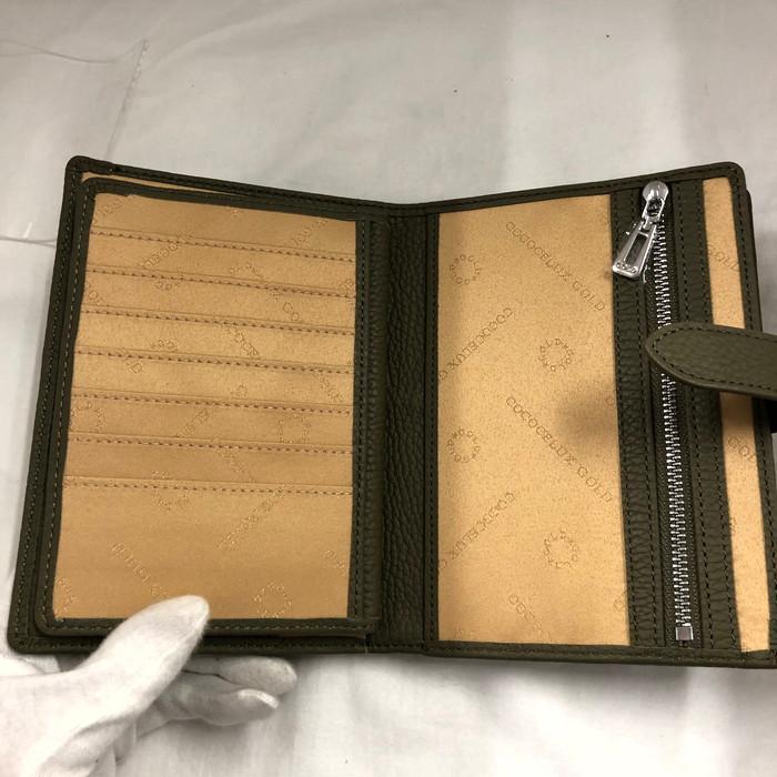 COCOCELUX GOLD ヘラクレス 二つ折り財布 多機能ケース レザー 