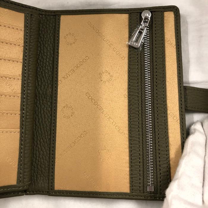 COCOCELUX GOLD ヘラクレス 二つ折り財布 多機能ケース レザー 