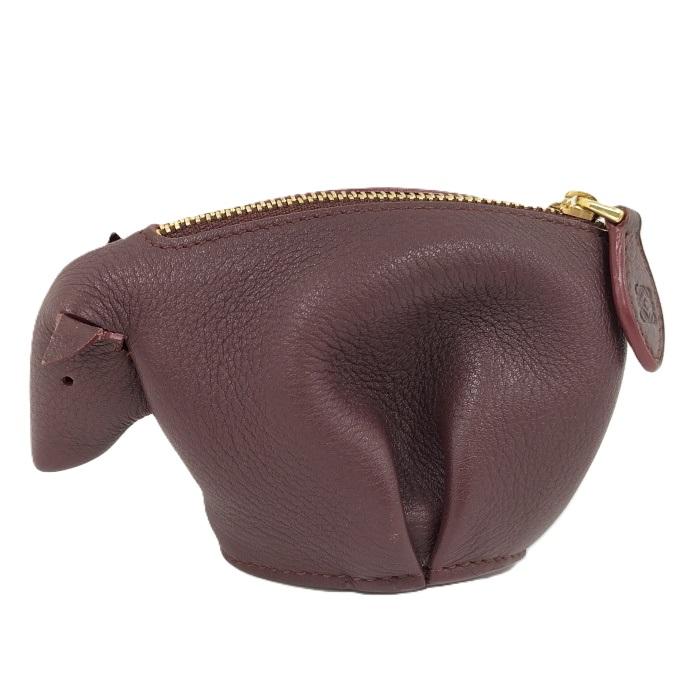 LOEWE アニマルケース 牛モチーフ レザー 美品 LOEWE（ロエベ） アニマルコインケース 牛 ウシモチーフ レザー