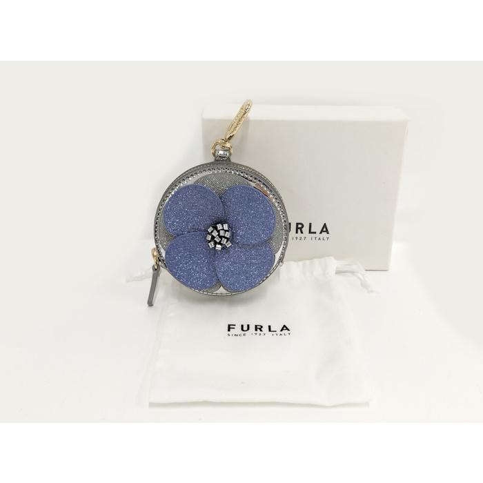 FURLA 花モチーフ コインケース FURLA（フルラ） コインケース 小銭入れ フラワーモチーフ エナメル