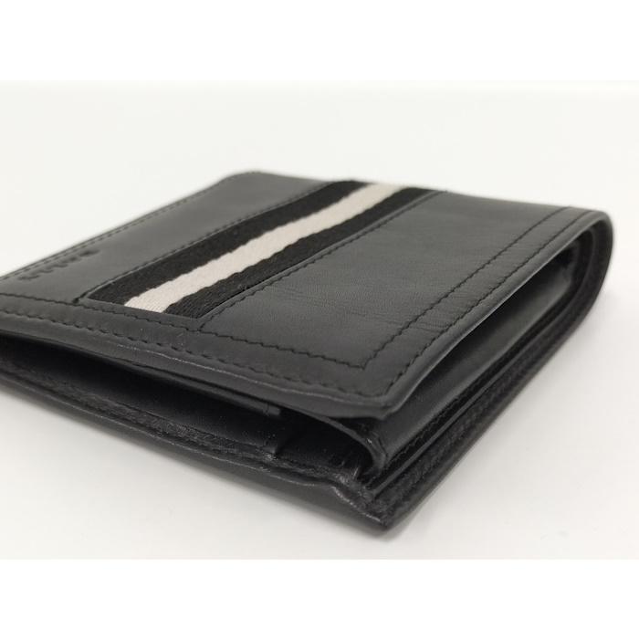 BALLY レザー 二つ折り財布 黒 Bally（バリー） 二つ折り財布 レザー ブラック : ジャングル