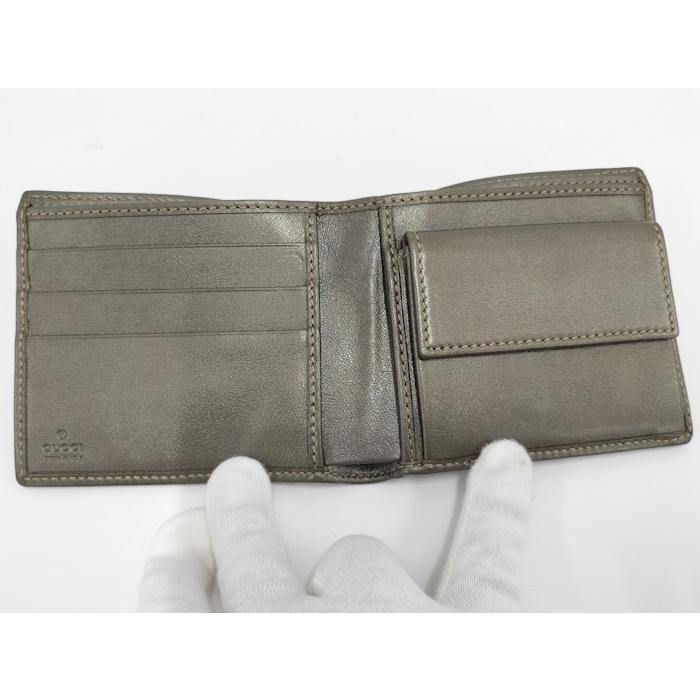 GUCCI インプリメ おり財布 GUCCI（グッチ） 二つ折り財布 GG インプリメ メタリックカーキ 224122