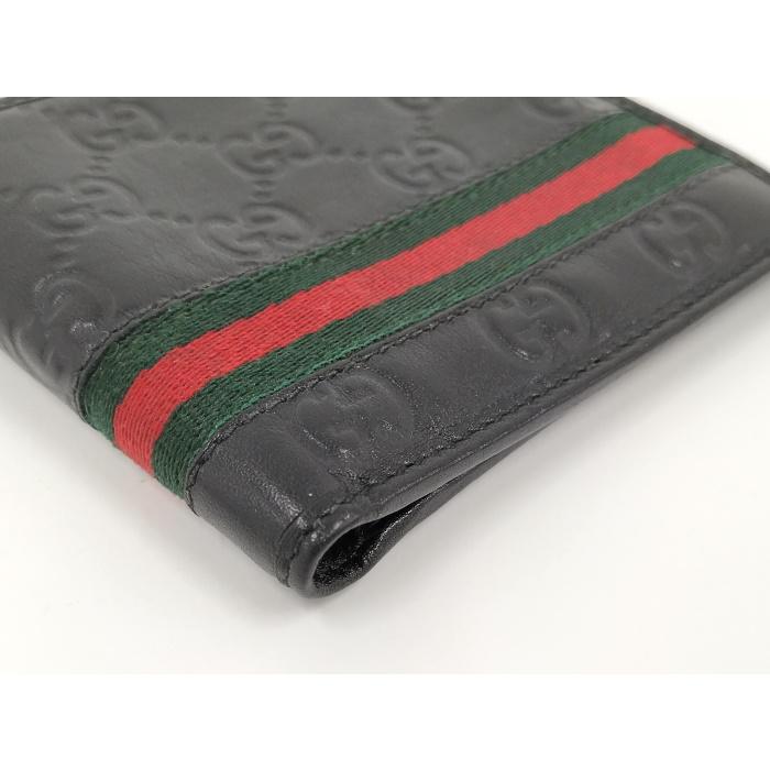 GUCCI（グッチ） 二つ折り財布 グッチシマ シェリーライン レザー