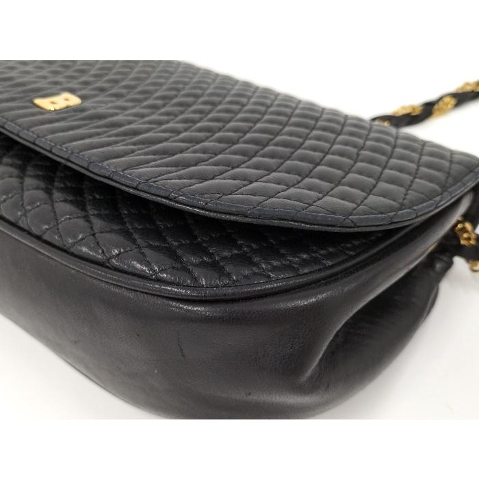 Bally（バリー） チェーンショルダーバッグ レザー ブラック