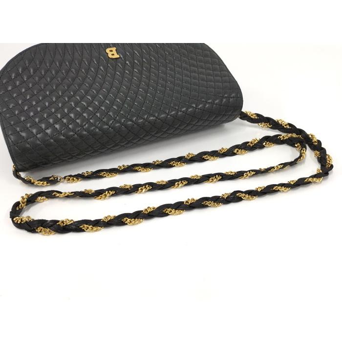 Bally（バリー） チェーンショルダーバッグ レザー ブラック