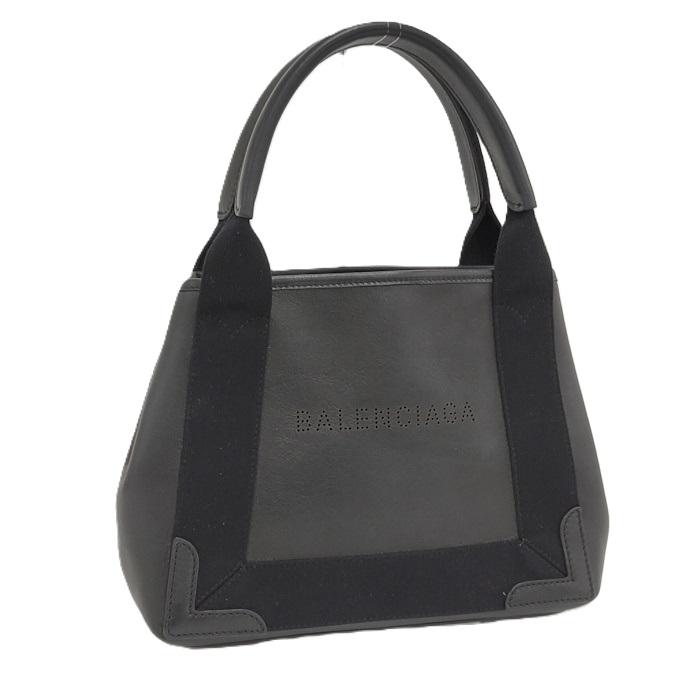 BALENCIAGA（バレンシアガ） ネイビーカバXS ミニトートバッグ レザー
