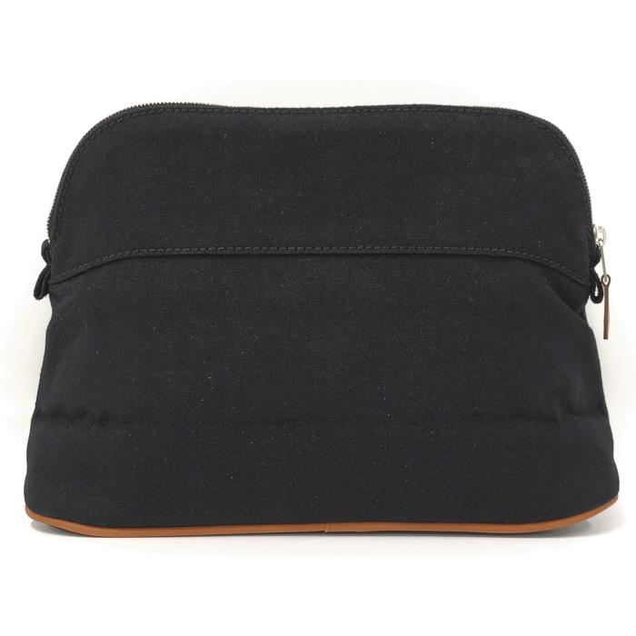 HERMES（エルメス） ボリードポーチ25 キャンバス ブラック