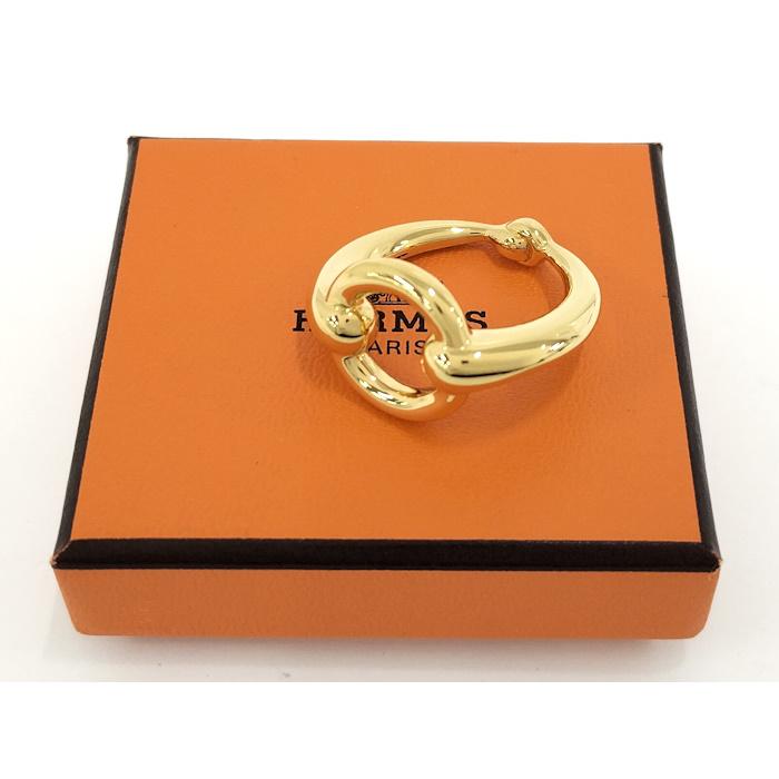 HERMES（エルメス） モー スカーフリング メッキ ゴールド