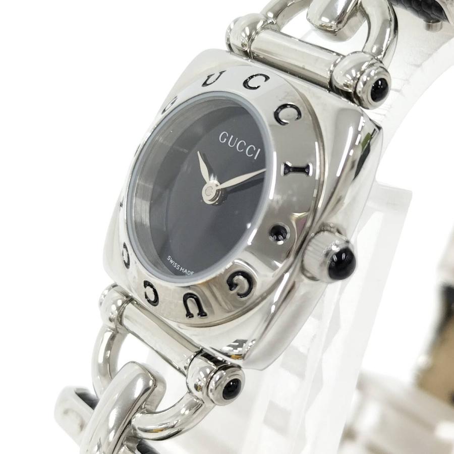 35 GUCCI グッチ 6300L レディース腕時計 純正レザーベルト GUCCI（グッチ） レディース 腕時計 ホースビット クオーツ 革ベルト
